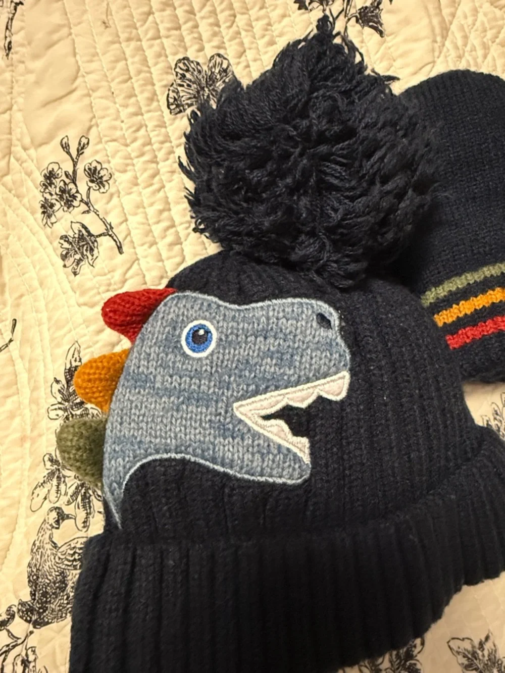 The Children’s Place beanie and mittens 12-24M Dinosaur